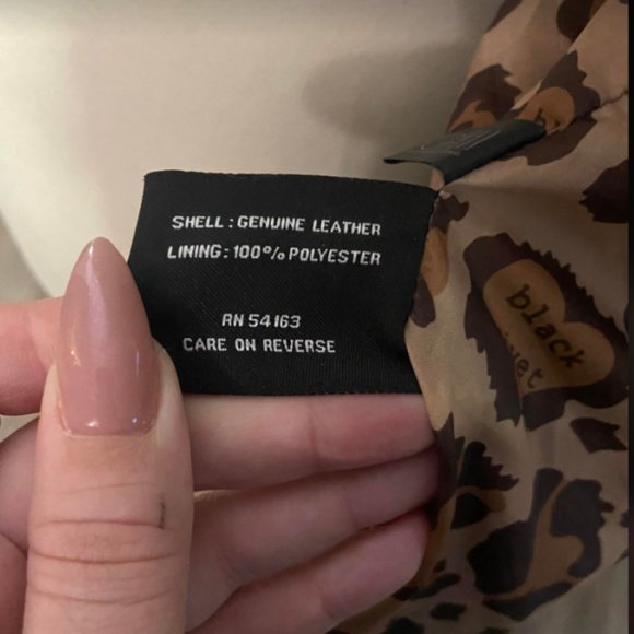 EUC Black Rivet Wilsons Leather Brown leather Jacket size 3X - Picture 8 of 8